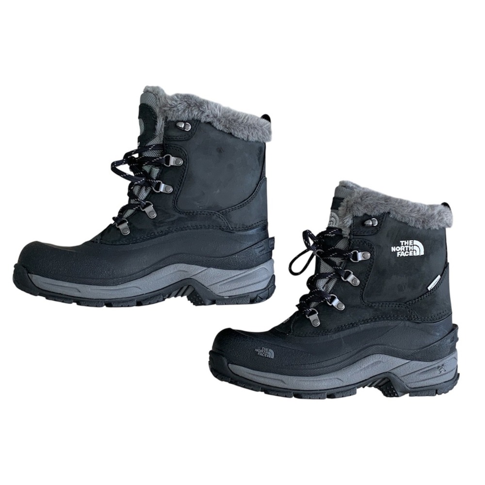The North Face McMurdo Women's 9 Waterproof PrimaLoft Winter Snow Boots Black - Picture 3 of 13